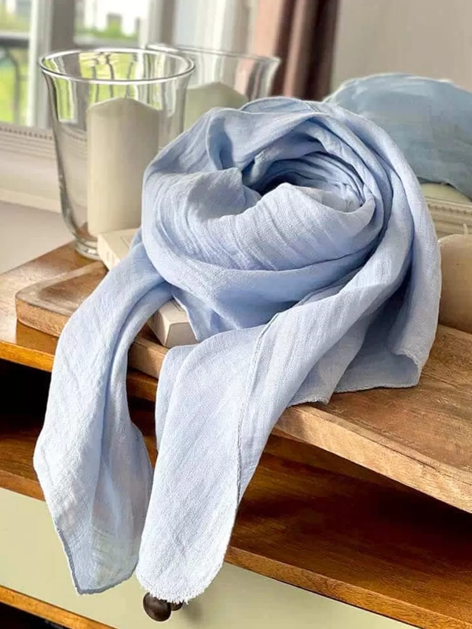 Homme Saheline Foulard & Chèche Homme*Foulard Bleu Brume Emery