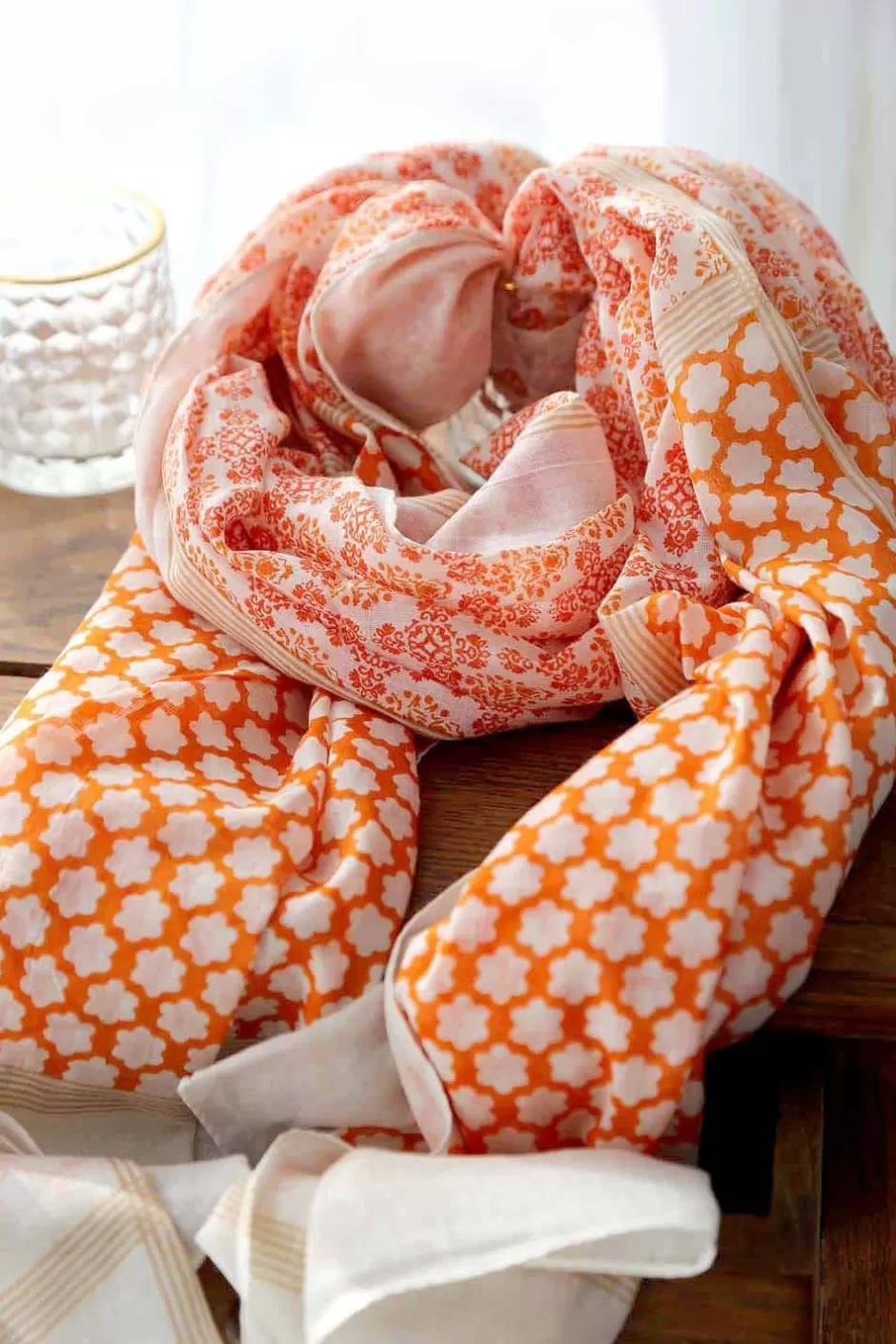 Homme Saheline Foulard & Chèche Homme*Foulard Homme Orange Bradley