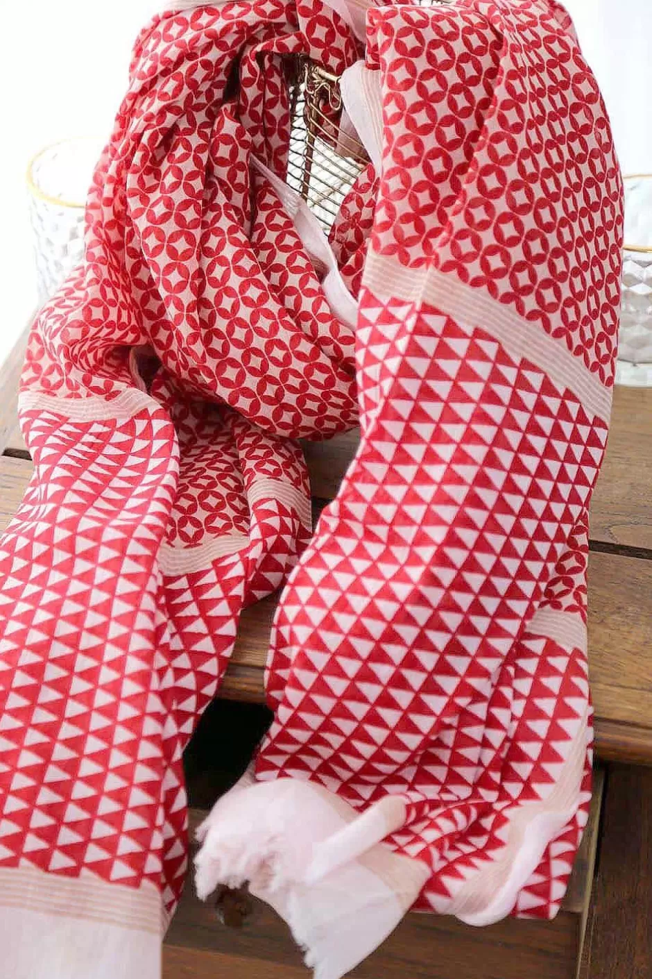 Homme Saheline Foulard & Chèche Homme*Foulard Rouge Kenta