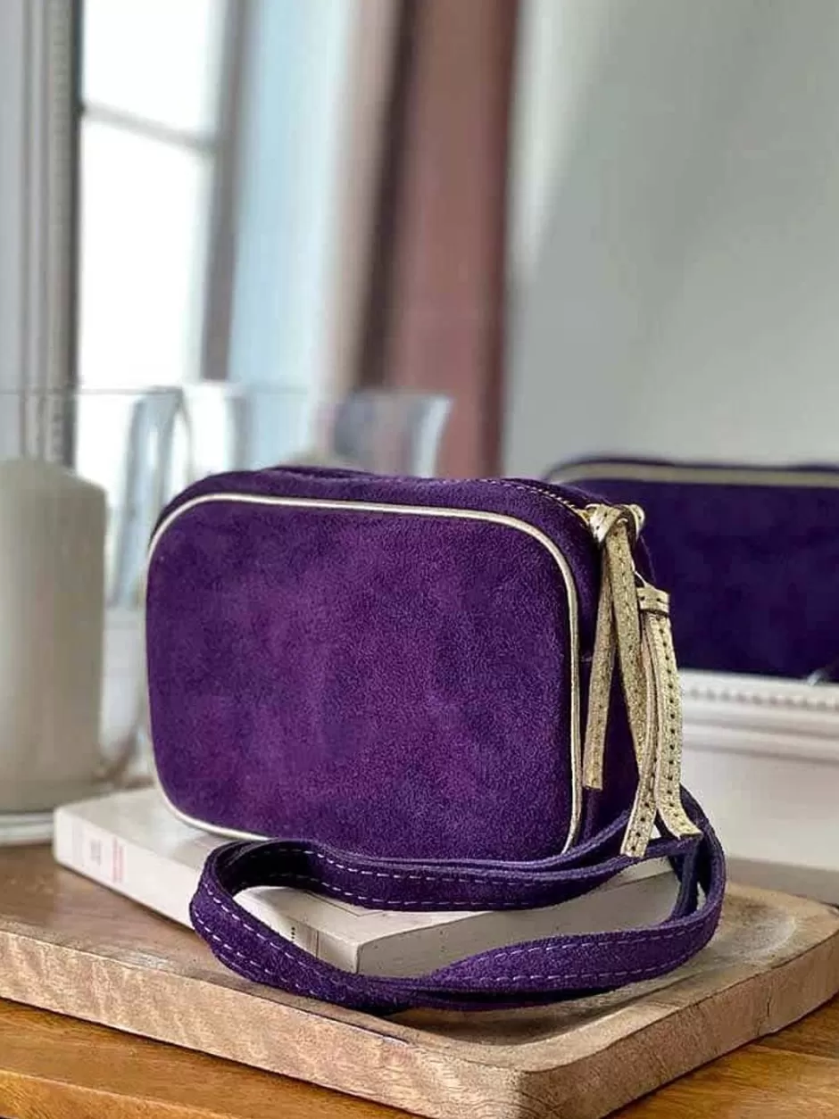 Femmes Saheline Sac Porte Epaule Avec Sangle*Sac Violet Jasmyne Mini